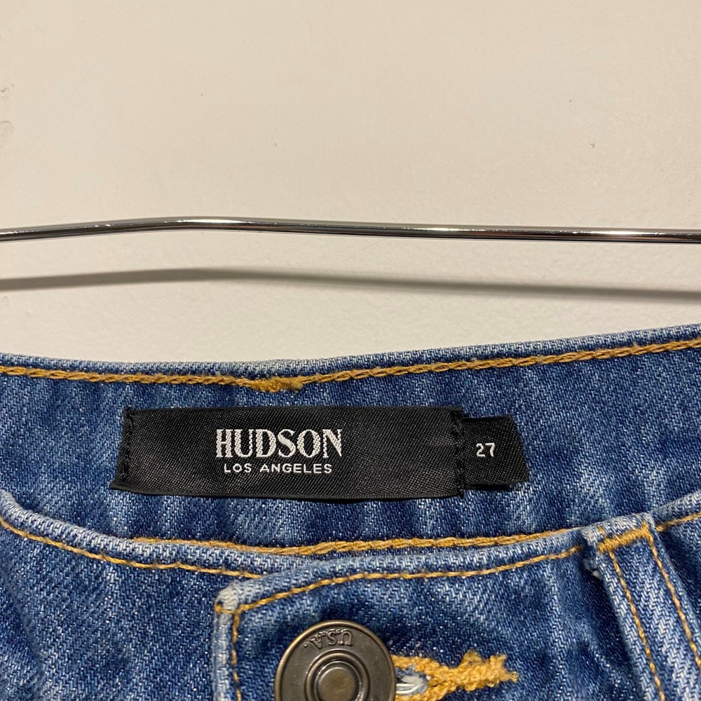 Hudson Nora High Rise Wide Leg 70s Jeans Effortless Relaxed 100% Cotton Size 27 - Picture 4 of 7